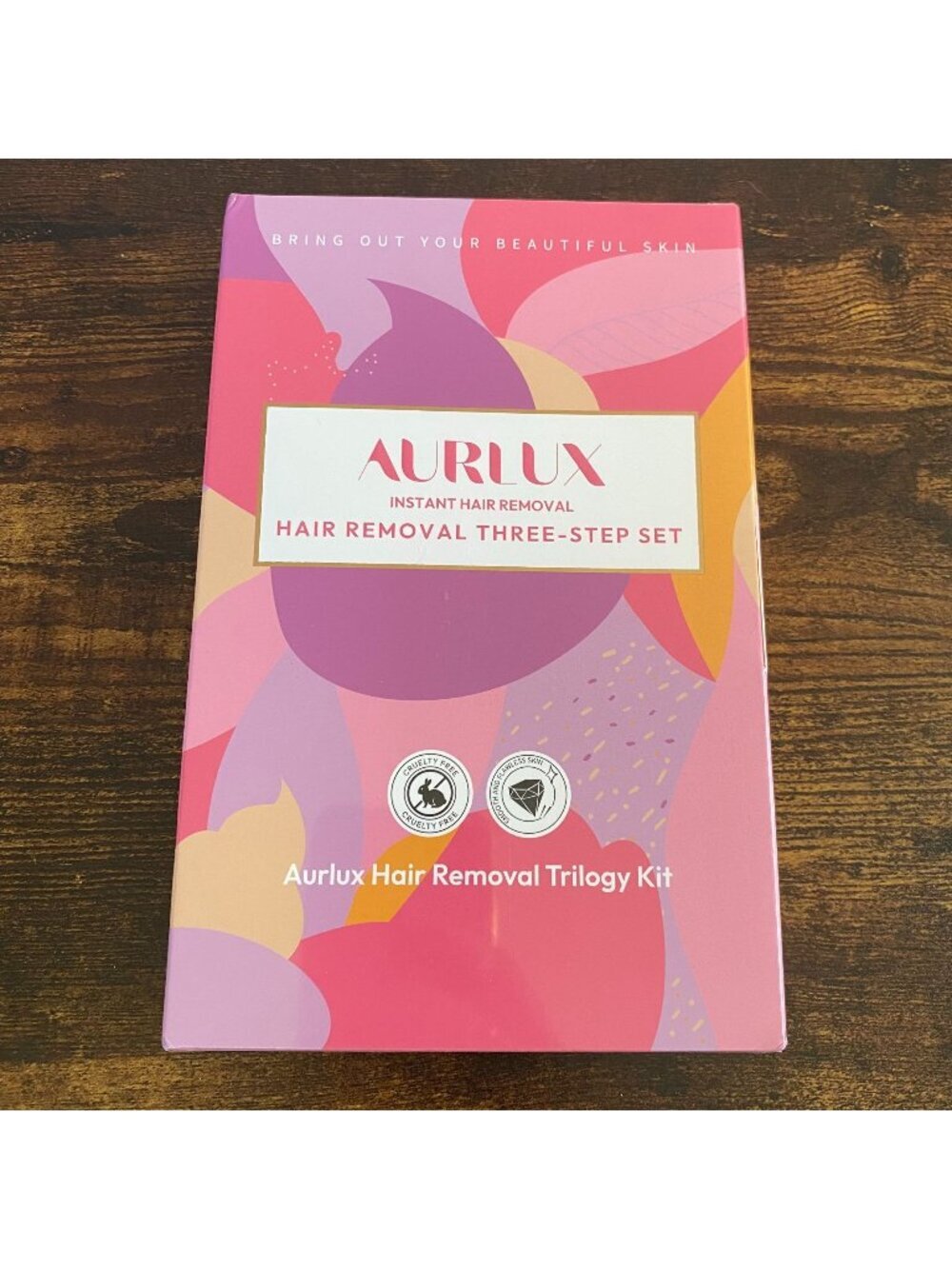 Aurlux Instant Hair Removal Three-Step Set With Aloe & Vitamin E -Gentle On Skin